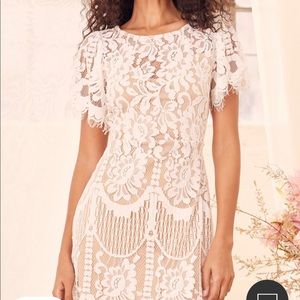 White lace dress